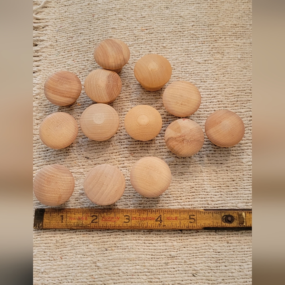 Wood Door Pulls Knobs Lot 41 pieces Different Sizes Wooden Cabinets